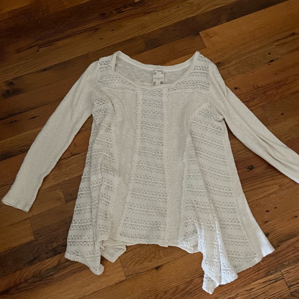 Womens blu pepper crochet sweater size M